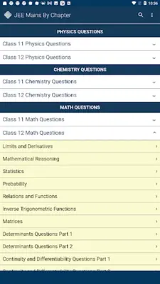 JEE Mains By Chapters android App screenshot 4