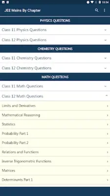 JEE Mains By Chapters android App screenshot 5