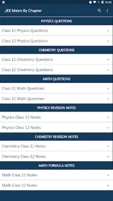 JEE Mains By Chapters android App screenshot 6